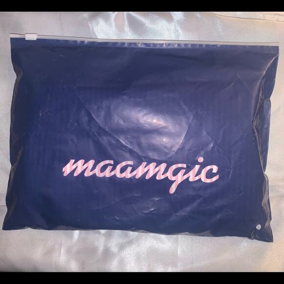 Maamgic Men’s Swim Trunks. Pink White. Small - Picture 3 of 11